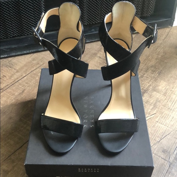 Barney’s cross Strapped Heels - Picture 1 of 5